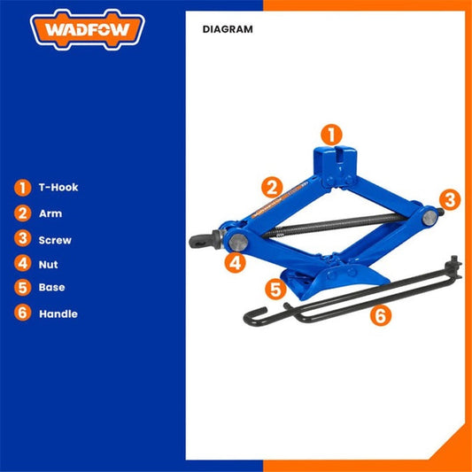 WADFOW 1 Ton Scissor Jack WHJ4510