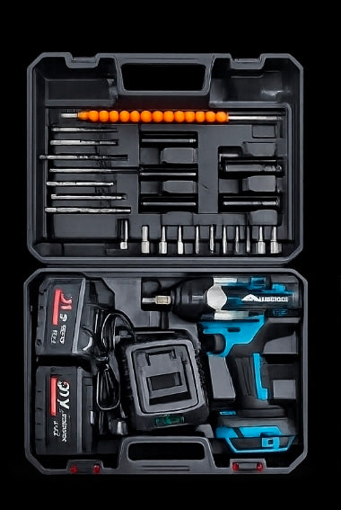 Fenditools 21V Brushless Impact Wrench 700Nm | 2x Battery + Charger + Case + 5 Sockets