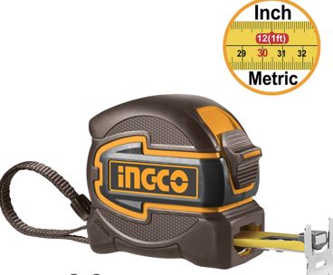 INGCO STEEL MEASURING TAPE 5M/16FT MAGNETIC HOOK HSMT80532