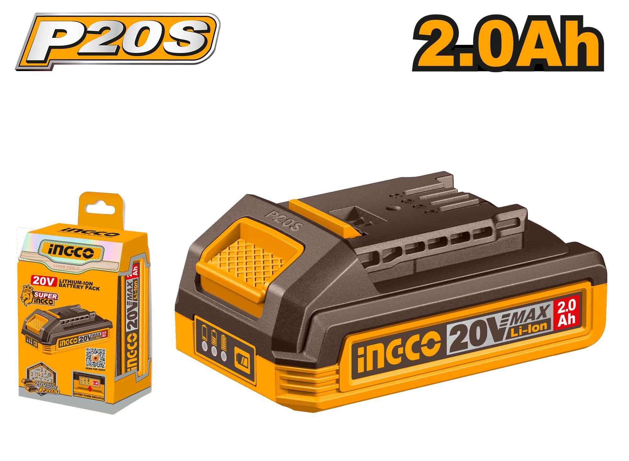INGCO 20V LI-ION 2.0AH BATTERY FBLI20011