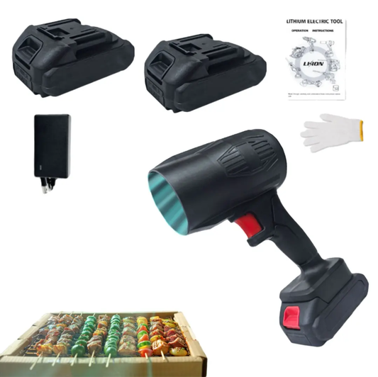 Fenditools Cordless BBQ Fire Starter & Portable Air Blower Kit