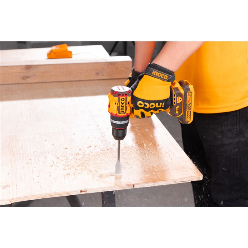 INGCO 20V 2X 2.0AH LI-ION BRUSHLESS IMPACT DRILL CIDLI20668 Full Set