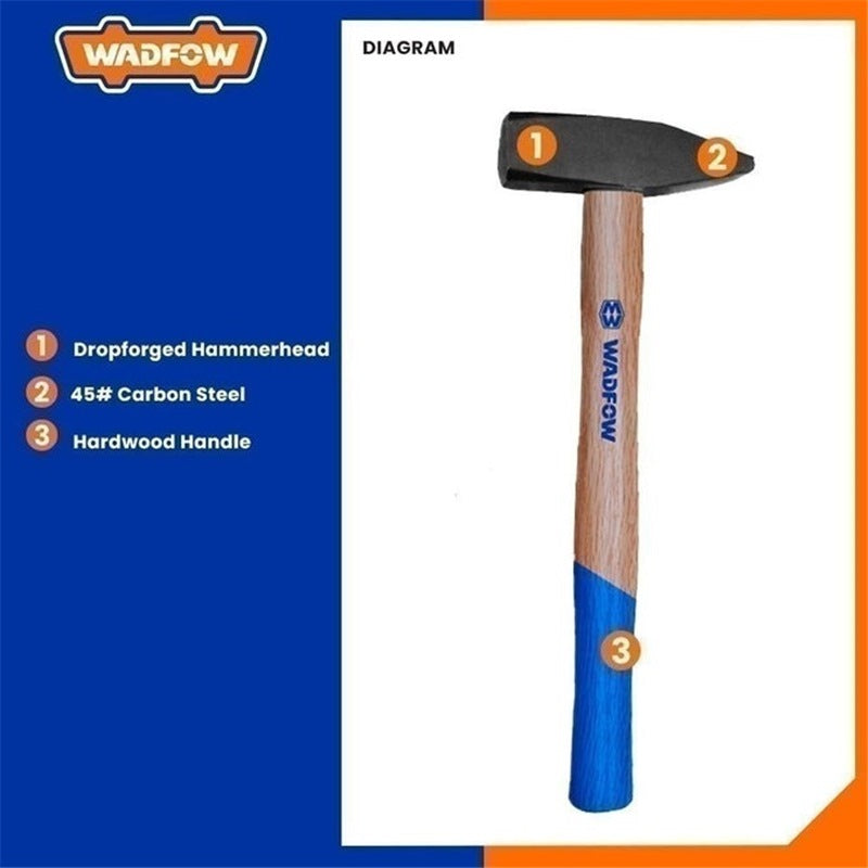 WADFOW Machinist Hammer Wood Handle