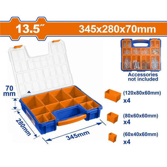 WADFOW Plastic Organizer +12 Removable Cups 345x280x70mm WTB1311