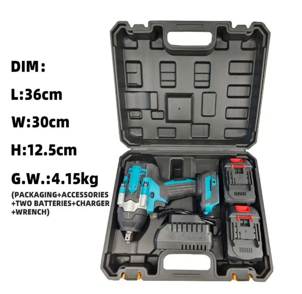 21V Brushless Cordless Impact Wrench - 700Nm High Torque with 19mm & 22mm Sockets