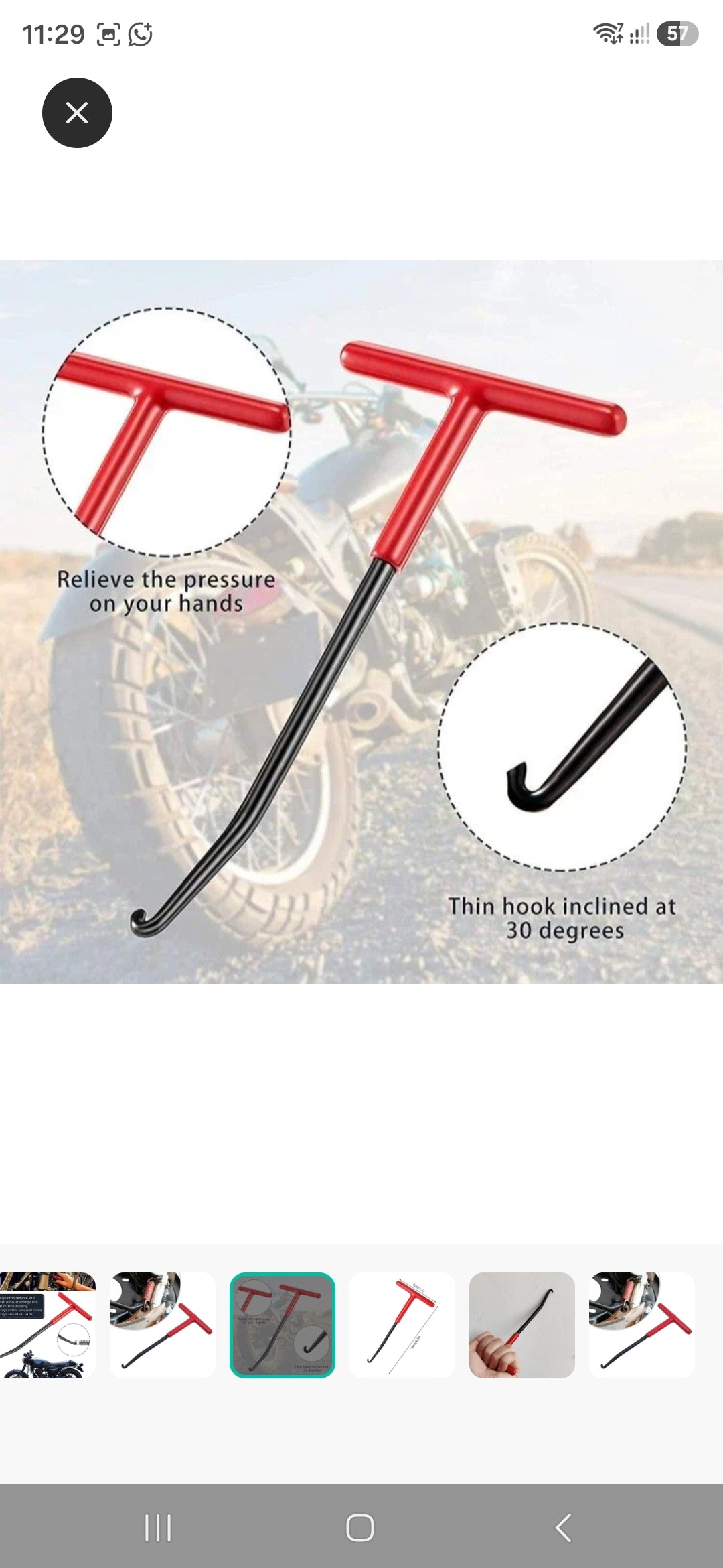 Fenditools Motorcycle Exhaust Pipe Spring Puller