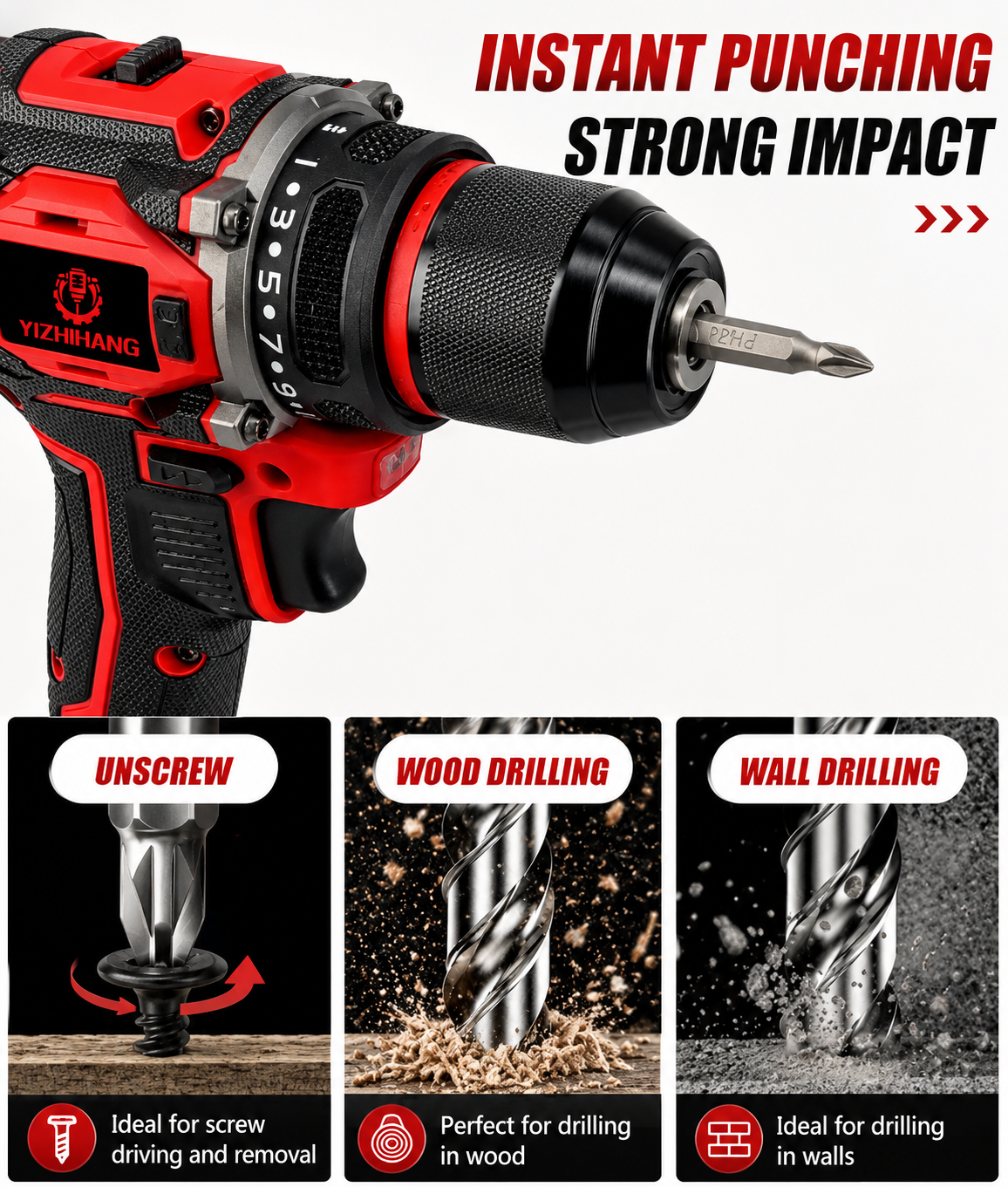 Fenditools 21V Brushless Cordless Drill 60-80Nm | 2x Battery + Charger + Case + Accessories