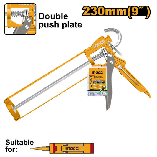 INGCO Aluminium PU Sealant Caulking Gun 15" 380mm HCG0115