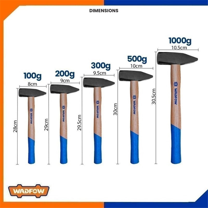 WADFOW Machinist Hammer Wood Handle